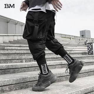 Mens Mode Mode Hip Hop Joggers  Streetwear Techwear Jahitan 