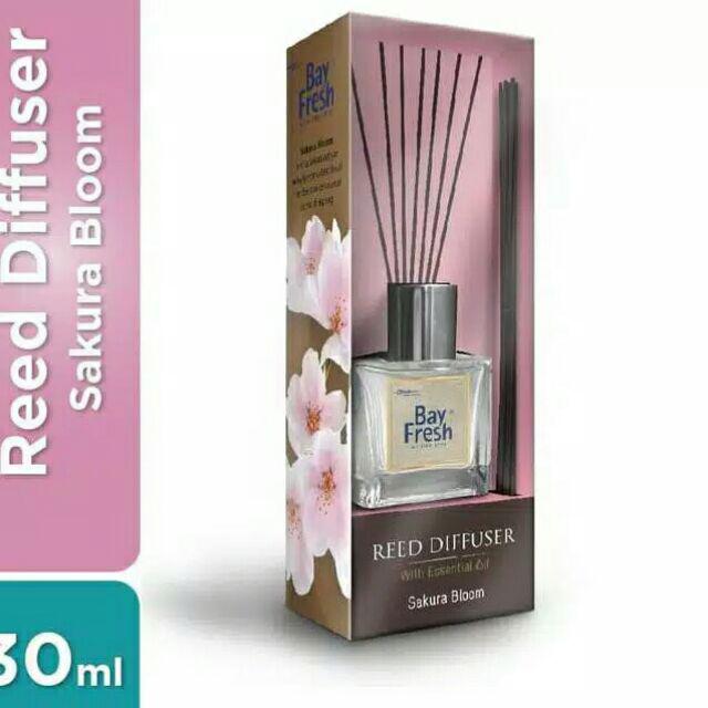 BAY FRESH REED DIFFUSER AIR FRESHENER AROMATHERAPY AROMA THERAPY PENGHARUM RUANGAN BAYFRESH-SAKURA BLOOM SET