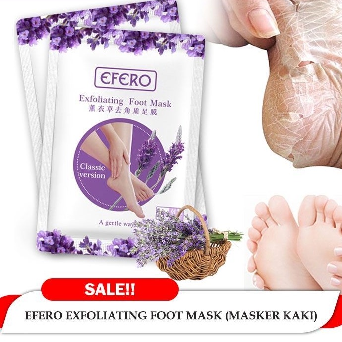 SALE MURAH EFERO Foot Mask Masker Kaki Pengelupas Kulit Mati &amp; Perawatan kaki Tumit