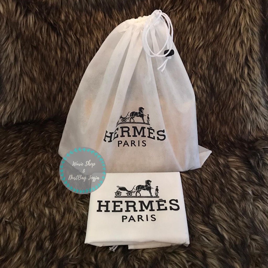 HERMES DustBag Pengganti Sarung Tas Pelindung Debu Serut Dust Bag DB Branded