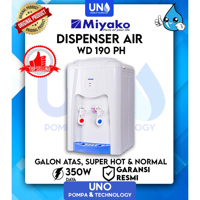 Miyako Dispenser Air Water Dispenser WD-190 PH / WD190PH / WD 190 PH