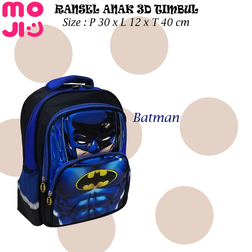 Tas Ransel Anak - Ransel Sekolah Emboss J-6688 Import