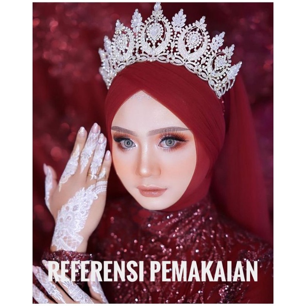 kain tille untuk hijab halus/hiasan hijab/hiasan rambut