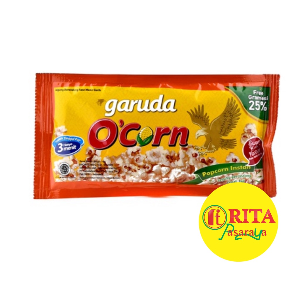 

Garuda O'Corn Popcorn Instant Rasa Manis Gurih 85 Gr