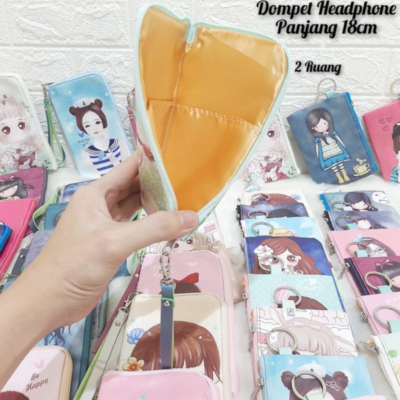 Dompet Handphone  / Dompet girl / Dompet Animasi / Dompet Panjang Hp 15cm &amp; 18cm