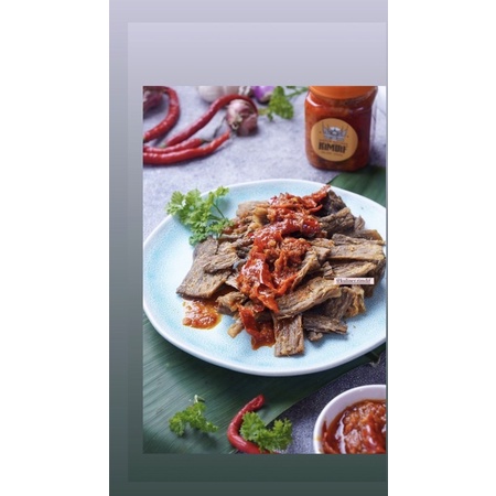 

Dendeng Sapi Kering Sambal Merah RIMDIF - 350 gram