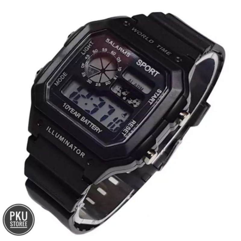 JAM TANGAN KARET DIGITAL SPORT SIMPLE WATER PROFF