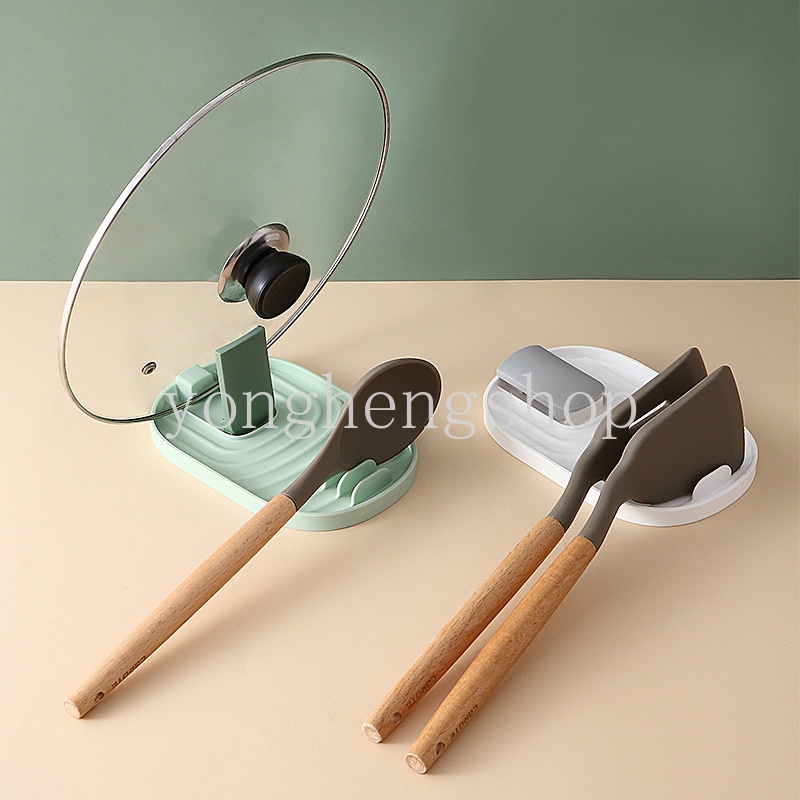 Rak Stand Holder Penyimpanan Sendok Spatula Tutup Panci Gaya Nordic Untuk Dapur
