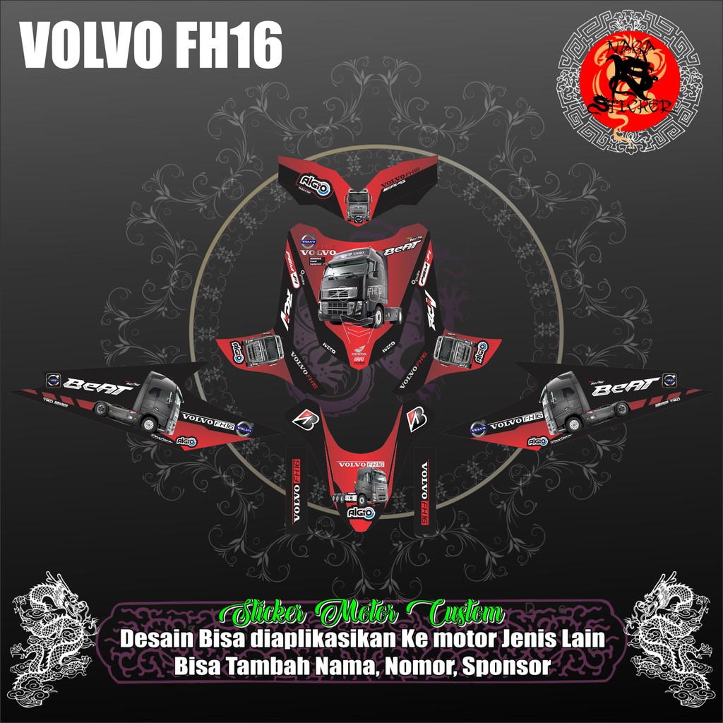 DECAL STICKER HONDA BEAT KARBU VOLVO FH16