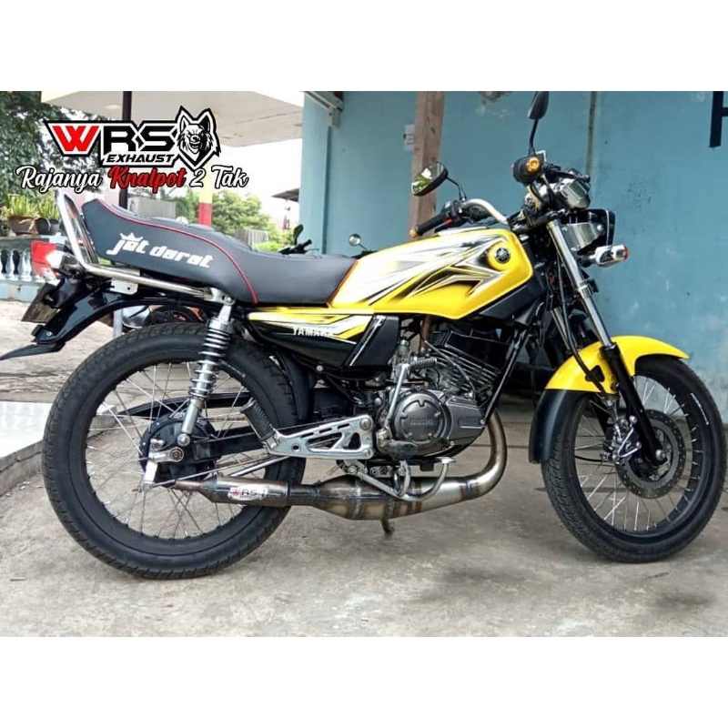 Knalpot RX King Rx Spesial Kolong Drag Telo Plat Galvanis Original WRS EXHAUST