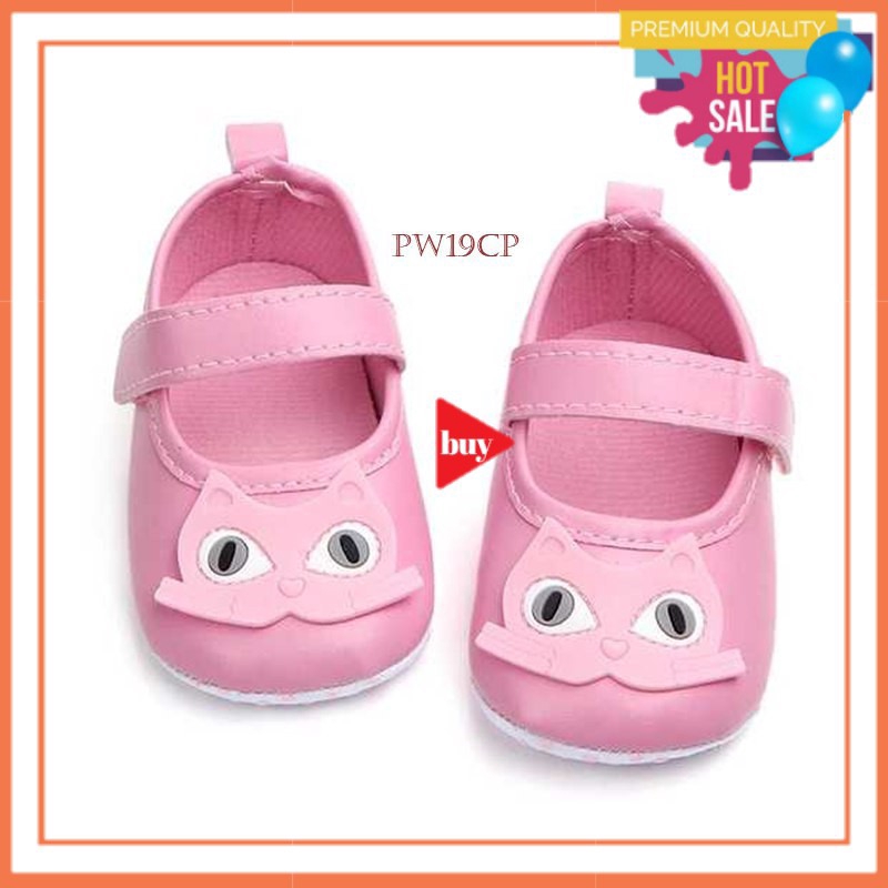 Babyfit Pattern Moccasins Sepatu Bayi Prewalker PW19CP - Black,Size 11 ea3a