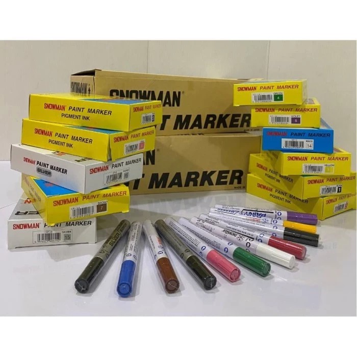 

Paint Marker Snowman