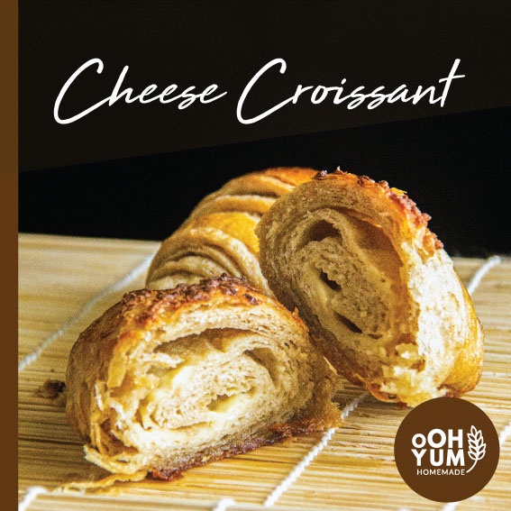 

[100% Whole Wheat] oOH Yum Cheese Croissant | Croissant Keju Gandum