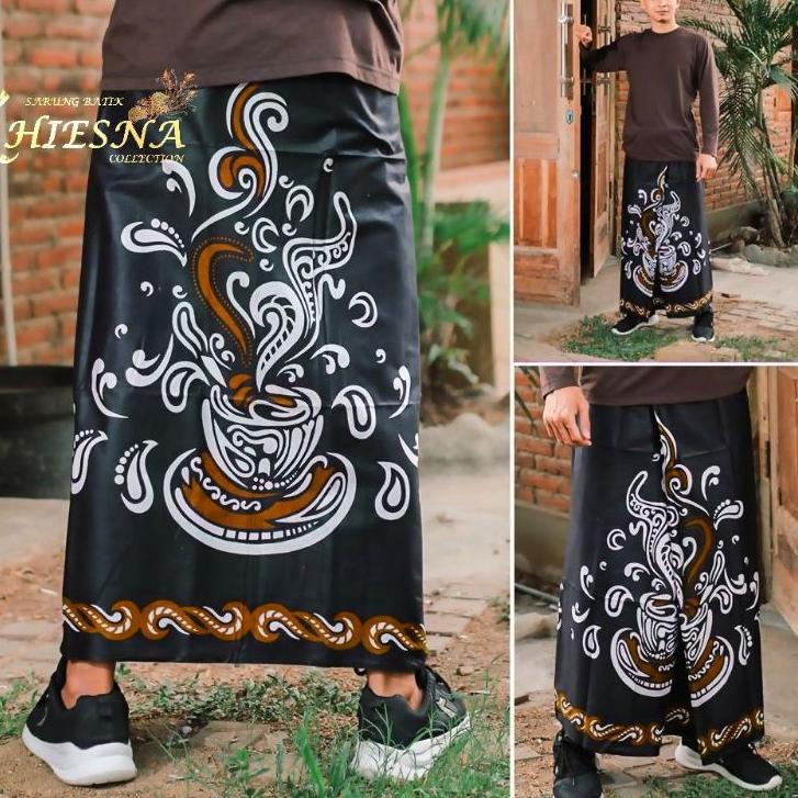 Baru➬ SARUNG BATIK PRINTING ORIGINAL MOTIF CANGKIR KOPI SARUNG BATIK AZ ZAHIR SERAGAM AZ ZAHIR 54