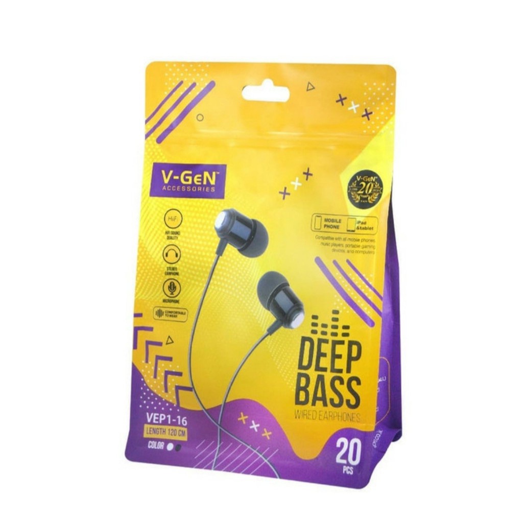 [DZS] HEADSET EARPHONE HEAD SET V-GEN VEP1-16 VGEN HEAPHONE HETSET