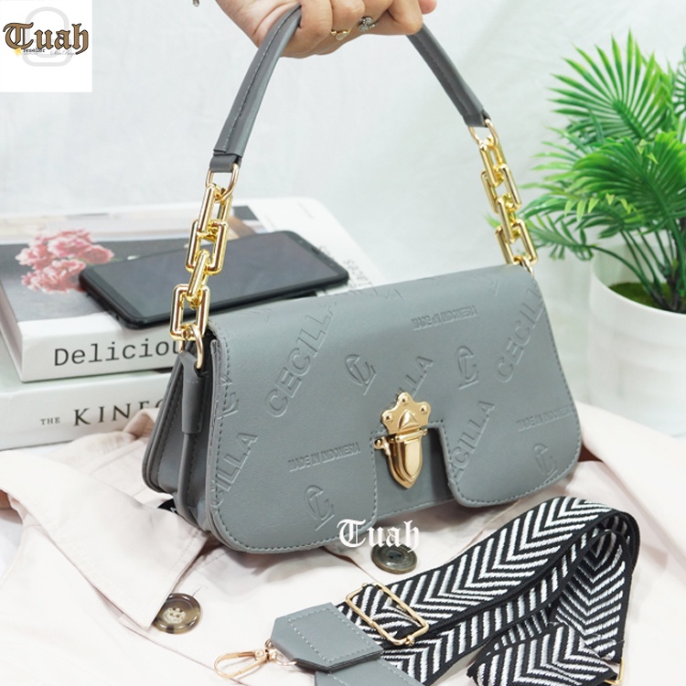TUAH SLIMBAGS / SL CeciLLa Bordir 2 Tali MX 3798 / Tas Fashion Wanita Terbaru / Best Seller
