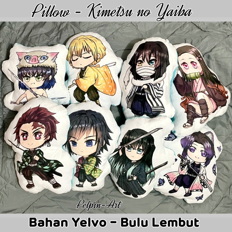 boneka bantal anime bantal tanjiro nezuko kimetsu no yaiba demon slayer plushie doll anime pillow