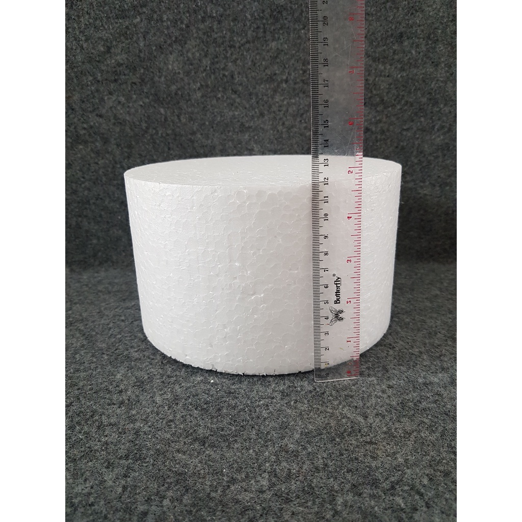 Dummy Styrofoam Bulat D. 20cm x 12 cm