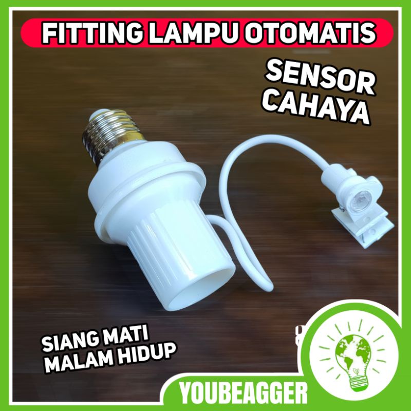 FITTING LAMPU OTOMATIS SENSOR CAHAYA