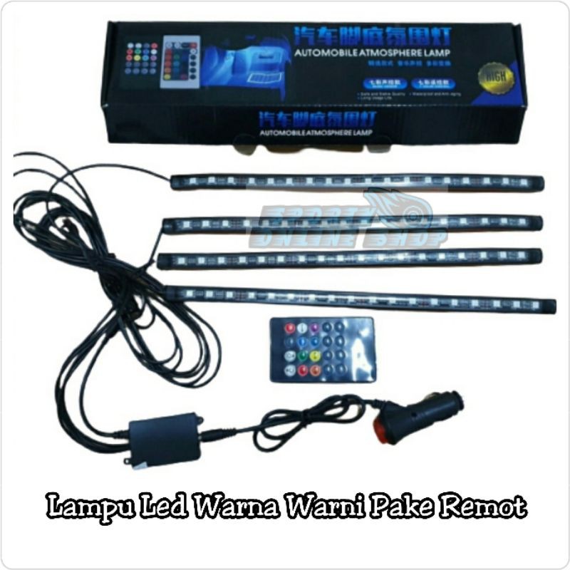 Lampu Led 8 Warna Pake Remote Merk Atmospere