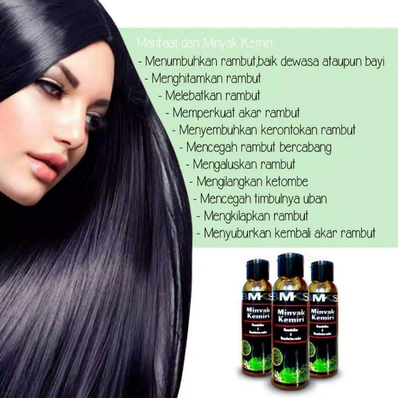 Jual Minyak Kemiri Minyak Penghitam Rambut Penghilang Rambut Bercabang Hair Treetment Oil Indonesia Shopee Indonesia