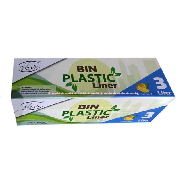 Kris Bin Plastik Liner 3L Plastik Tempat Sampah Kantong Sampah Ukuran 3 Liter 100pcs Plastic Bag Krisbin Krisbow 3 Litter