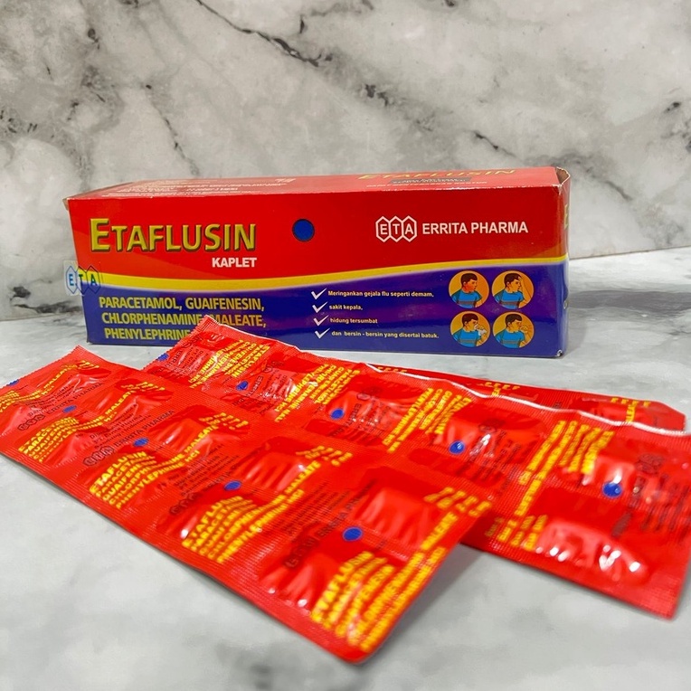 Etaflusin Strip Obat Demam Batuk Pilek 10 Tablet