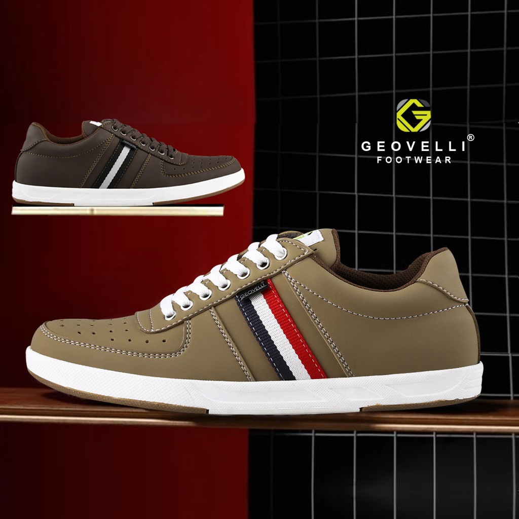 Sepatu Sneaker Pria Keren G-3100 Sepatu Sneaker Pria Brand Geovelli Cocok Untuk Sekolah Kuliah Kerja