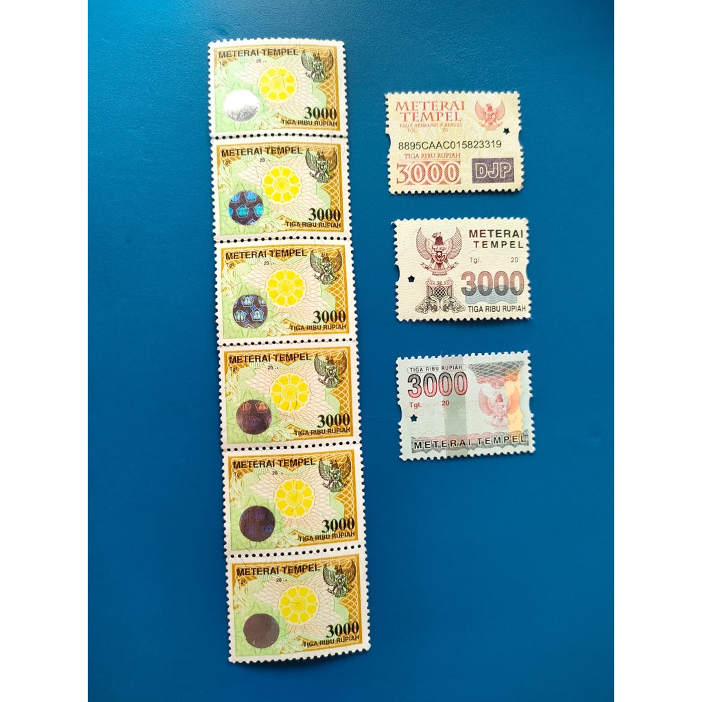 materai 3000 lama / meterai tempel