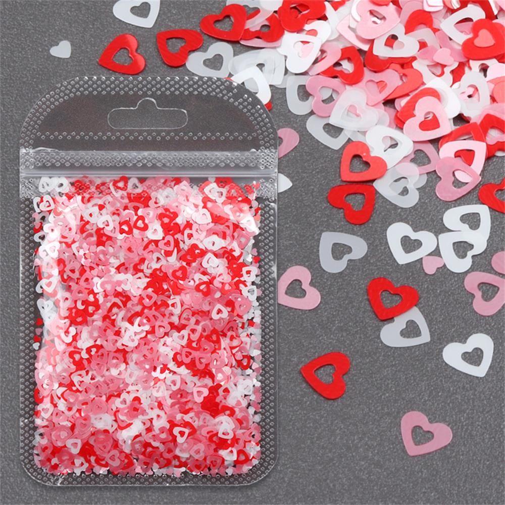 Solighter 1tas Kuku Payet DIY Art Desain Hari Valentine Kupu-Kupu Manicure Dekorasi