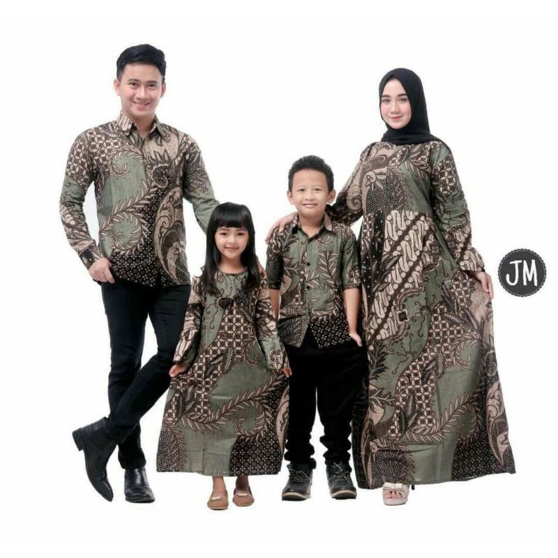 Batik couple keluarga modern terbaru set couple batik keluarga gamis jumbo termurah di shopee / Baju batikCOUPLE BATIK FAMILY