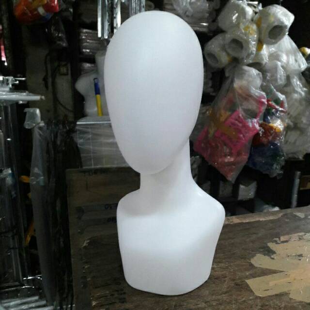 Patung KEPALA DEWASA MUKA / POLOS WARNA COKELAT / BENING