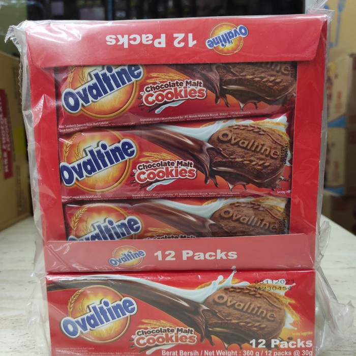 

Wafer-Biskuit- Ovaltine Chocolate Malt Cookies 30 Gram -Biskuit-Wafer.