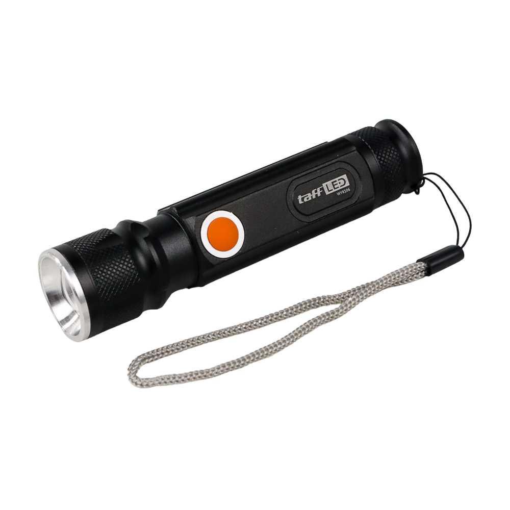 TaffLED Senter LED Terang Lantera USB T6 + COB 2300 Lumens - WY8106