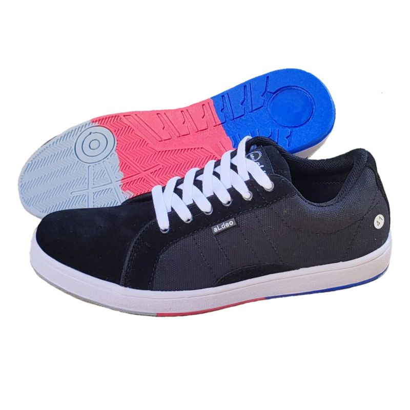 Sepatu Pria Sneakers Original Asli Sneaker Cowok Terbaru ALDEO Hitam Spatu Snekers Cowo Kekinian Buat Nongkrong Black Gum