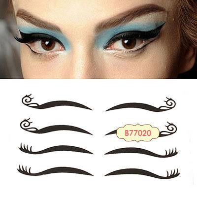 LRC Sticker Eyeliner Party natural double eye eyeliner stickers (4 pair)