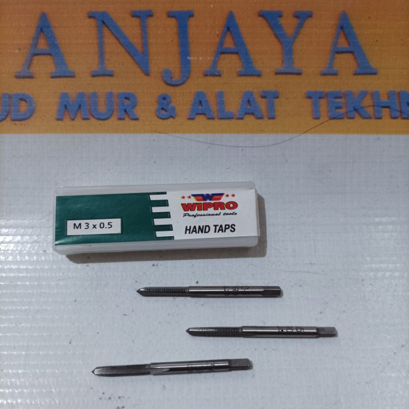 Wipro Hand Tap M3 x 0.5mm /SATU KOTAK ISI 3 Pcs