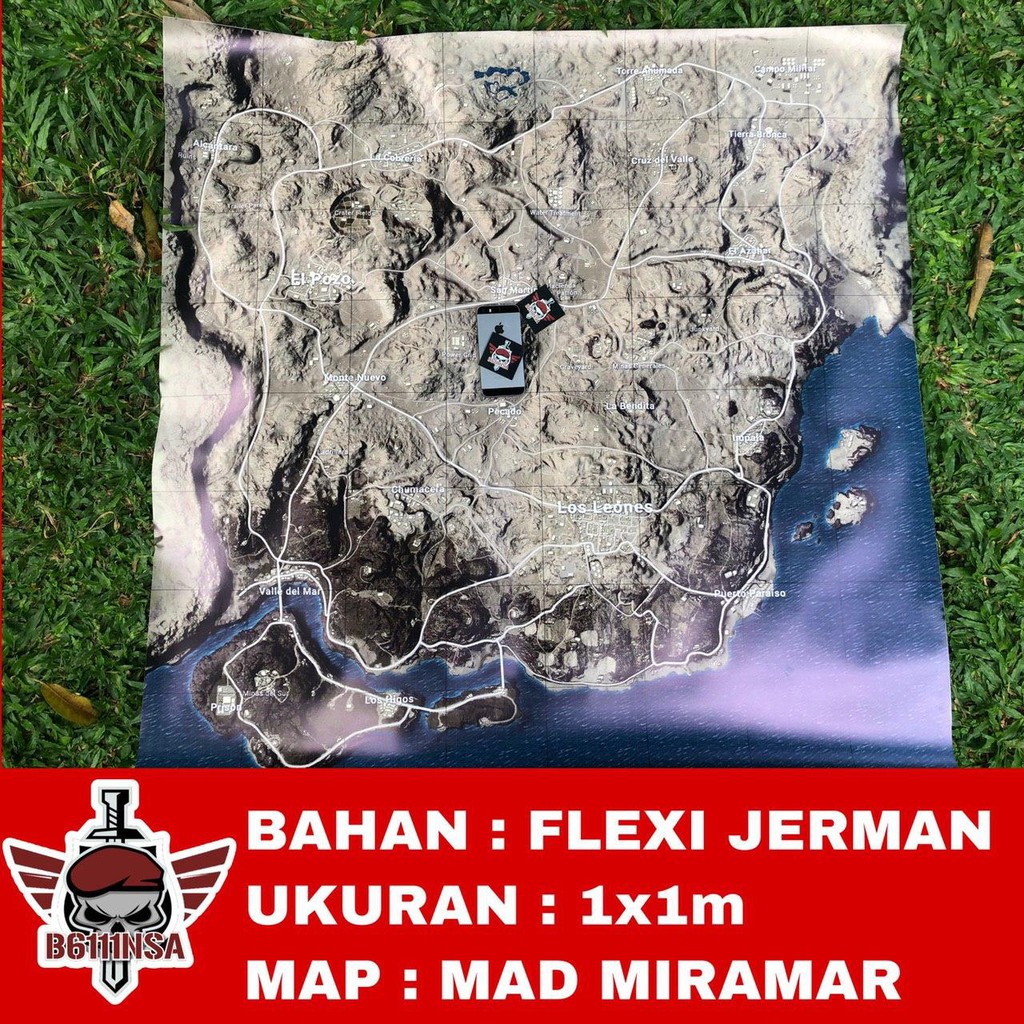 Map PUBG Mobile Erangel Miramar Sanhok Vikendi By Babinsagaming Peta PUBGM 1 METER Shopee Indonesia