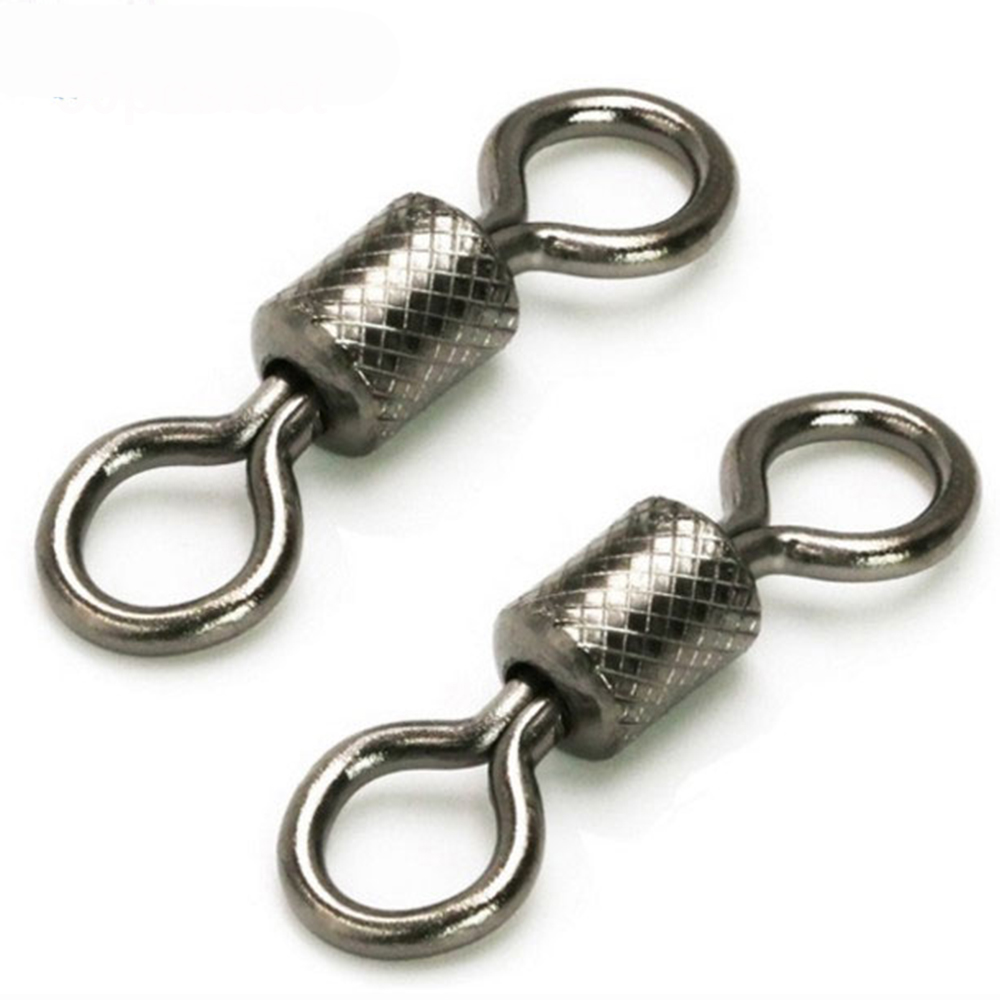 Konektor Swivel Kili-Kili Pancing Bahan Stainless Steel Tahan Lama 2 # 4 # 6 # 8 # 10 # 12 #