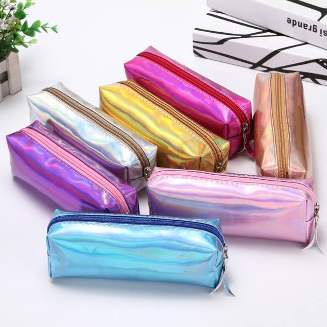 

Angelstarry Tempat Pensil Glossy Glow Pencil Case Mengkilap