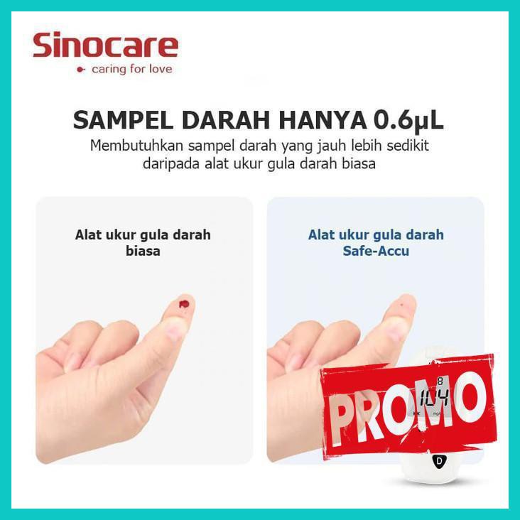 Cod Alat cek gula darah lengkap sinocare