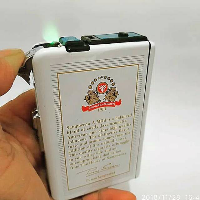 KOTAK ROKOK SAMPOERNA MILD DAN KOREK GAS / KOTAK ROKOK KOREK GAS SAMPOERNA MILD