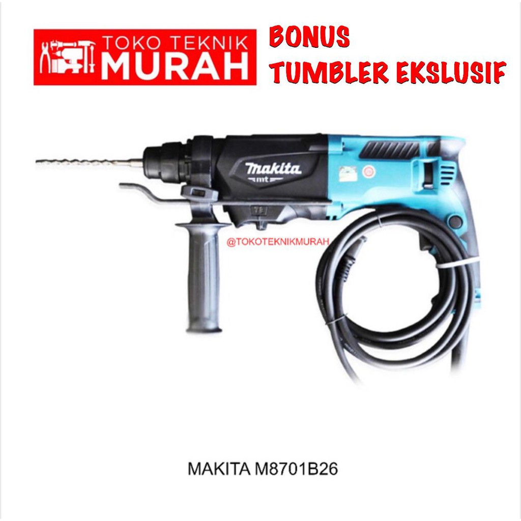 Makita M8701B Bor Beton M 8701 B 26  M8701 B26 Rotary Hammer Mesin M8701B26