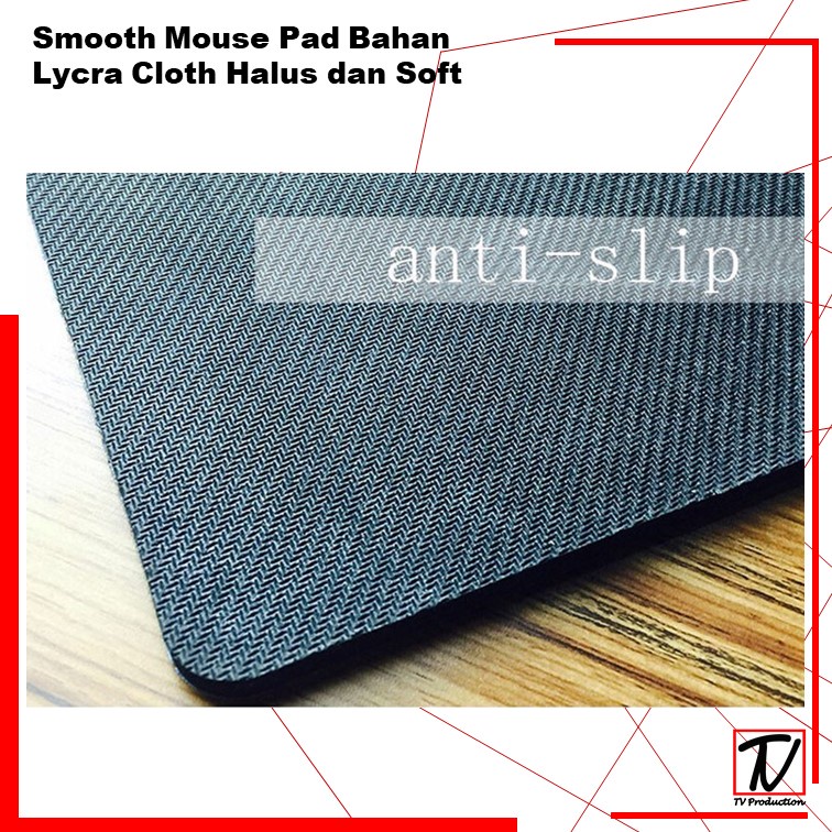 Mousepad Lycra Warna Hitam Mouse Pad Promo Murah Bisa Cod