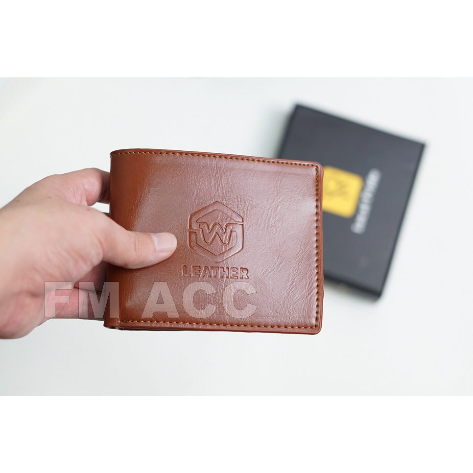 Dompet Original WG LEATHER Terbaru 2021/Dompet Lipat Pria-Choklat