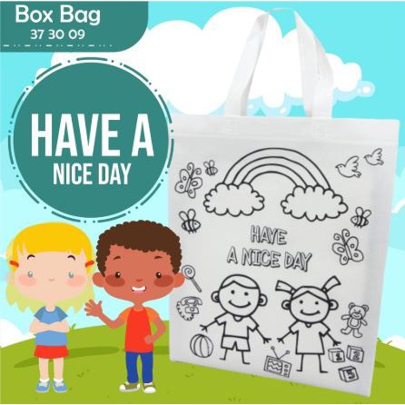 Mewarnai Tas Spunbond I gift I kreatifitas anak