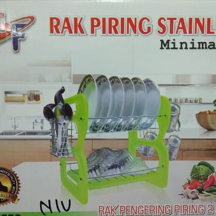 Rak Piring Stainless Steel 2 Susun / Dish Drainer GSF G 3350 minimalis