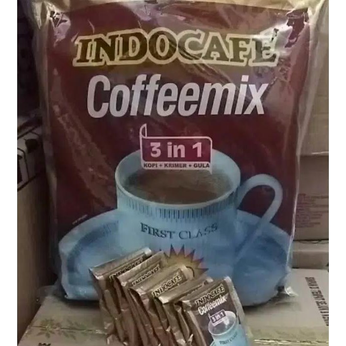 

Kopi Indocafe Coffeemix 3 in 1 renceng/renteng 10x20gr / Indocafe Coffemix