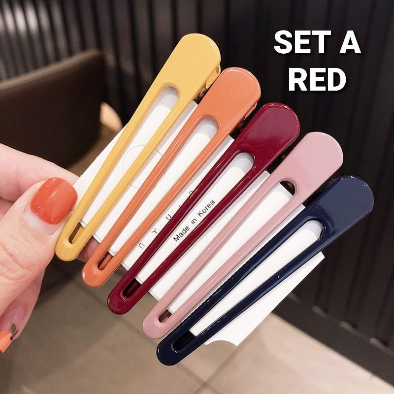 BAJUKIDDIE JEPIT PONI BESAR ISI 5 PCS JEPITAN RAMBUT SALON IMPOR KOREA