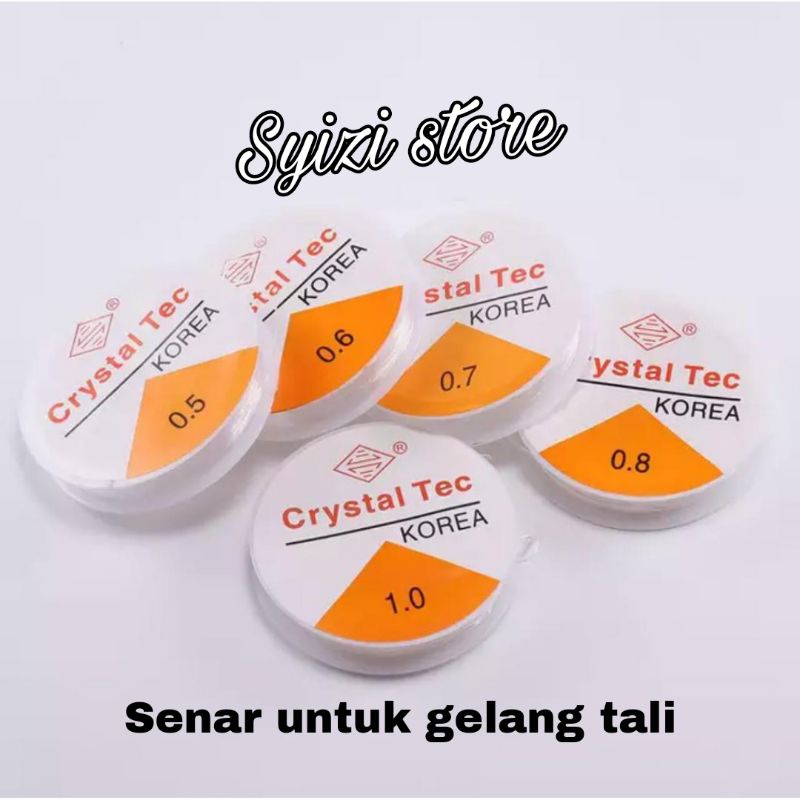 Senar elastis/ tali senar elastis/ senar untuk gelang/crystal Tec